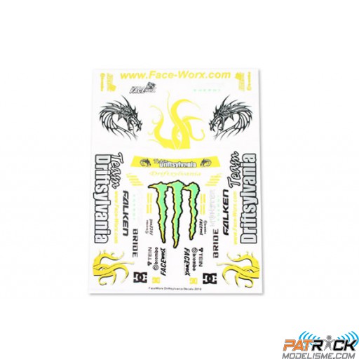 Planche d'autocollants Matrixline Driftsylvania Team 2010 D1
