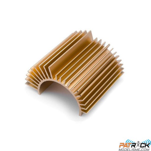 Radiateur moteur en aluminium anodisé or QUANTUM XT FLUX