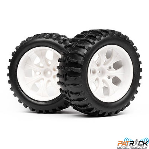ROUES MONTEES AV/AR BLANC S2  -STRADA MT/NEON MT