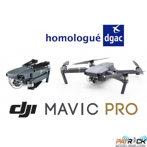 ∆ DJI Mavic Pro Homologué DGAC S1, S2 et S3