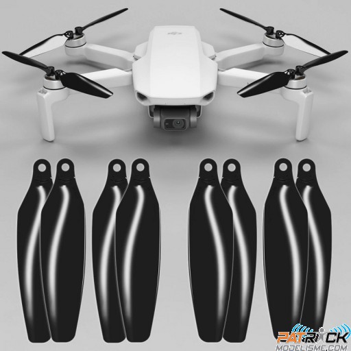 SET d'hélices STEALTH Faible bruit pour DJI MINI 2 et MINI SE