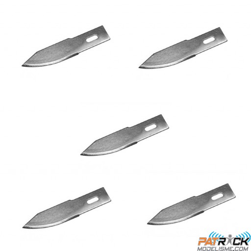 5 Lames n°25 semi incurvées pour couteaux Maxx Usa N°2-5-6-7