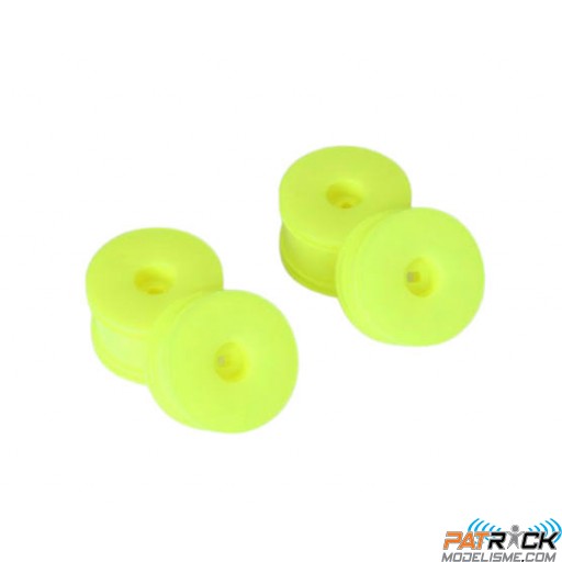 Jantes Mini-Z Buggy (4) - Type MP9 (Jaune)
