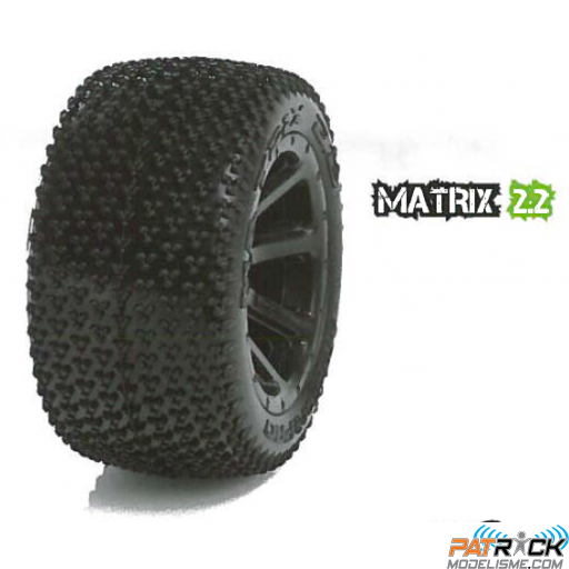 MEDIAL PRO MATRIX 2.2 Monté-collés HEX. 12mm - AV&AR pour 1/16emes