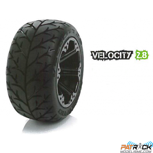 MEDIAL PRO VELOCITY 2.8 Monté-collés HEX. 12mm - AV&AR pour 1/10emes - La Paire