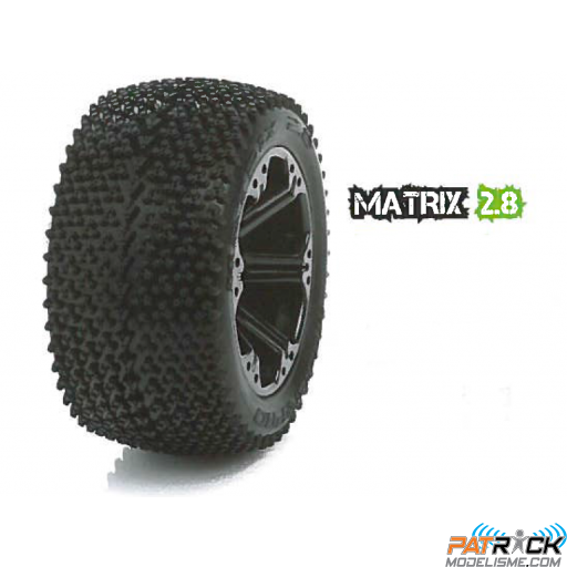 MEDIAL PRO MATRIX 2.8 Monté-collés HEX. 12mm - AV&AR pour 1/10emes - La Paire