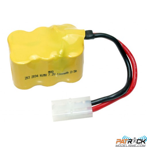 Accu Nimh 7.2v 1600 mAh avec fiche Tamiya - Lugano