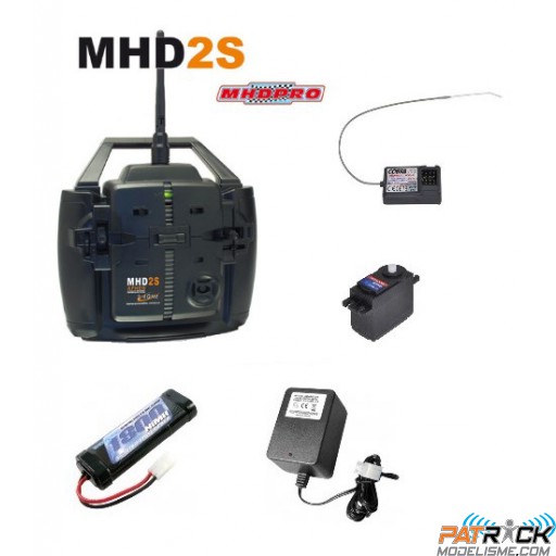 Combo STARTER MHD2s + Servo + Accu 7.2v 1800 + chargeur 220 - Autos 1/10e, Bateaux