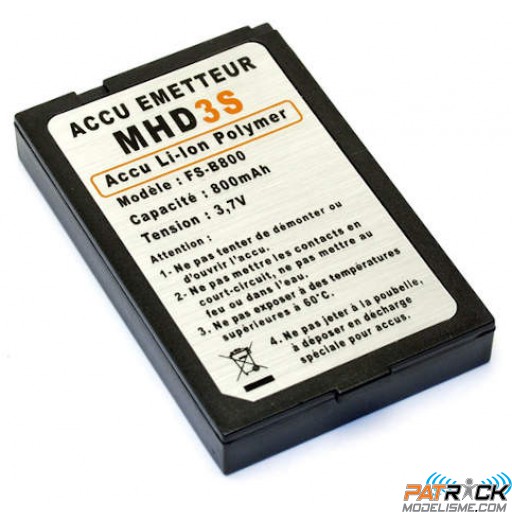 Batterie Lipo 3,7V pour MHD3S / COBRA / FLY SKY / T2M