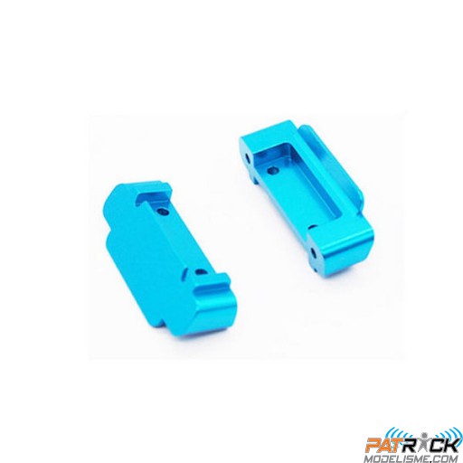 Pare chocs avant/arrière alu bleu - Mini MHD 1/18e