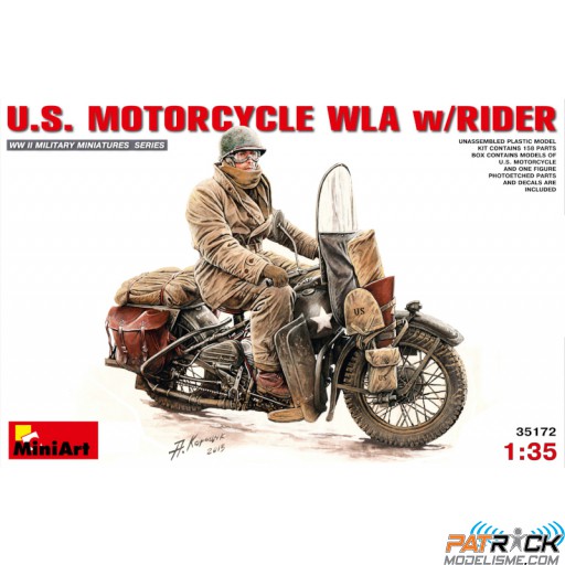 1/35e MiniArt U.S. Moto WLA avec motard