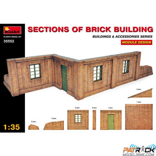 1/35e MiniArt Sections de bâtiments type briques