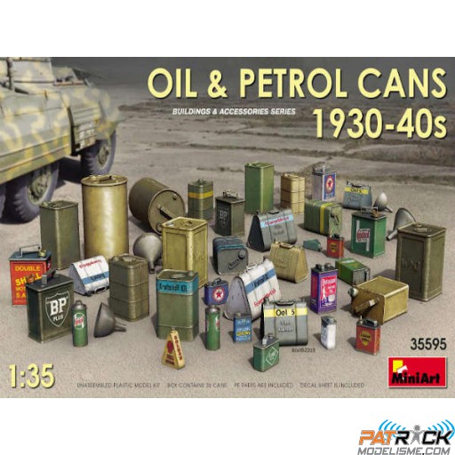 1/35e MiniArt Bidons de carburant et huile 1930/1940