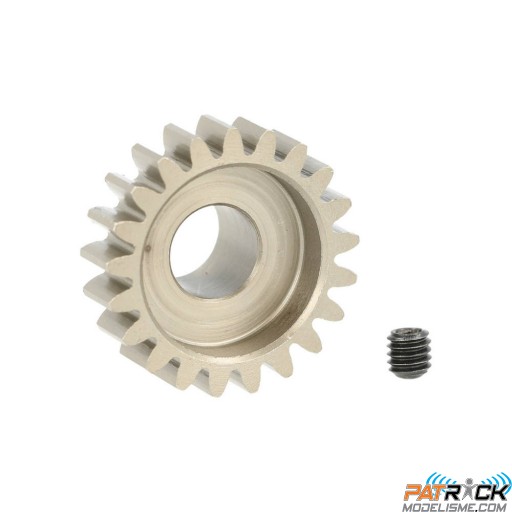 Pignon moteur Acier - Module 1 - 21 dents - axe 8mm