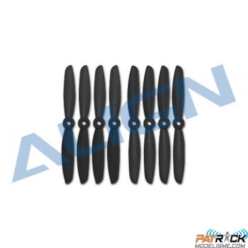 Hélices 6040 noires MR25/P Align