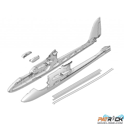 Fuselage et tringles sans verrière - EASYSTAR 2