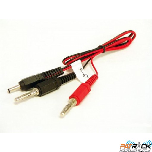 Cordon de charge bananes 4mm vers ZEBRA/mini jack mâle