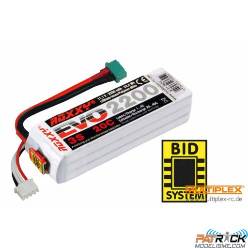 Accu LiPo Multiplex Roxxy Evo 3S-2200mAh 11.1V 20C BID-Chip