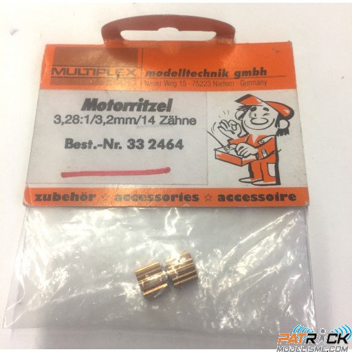 Pignons moteur 3,28;1/3,2mm/14 Z (1)