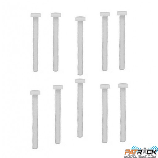 Multiplex Vis nylon à tête plate 5X50mm 10 pièces