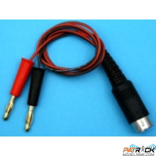 Cordon de charge bananes 4mm vers émetteur Multiplex