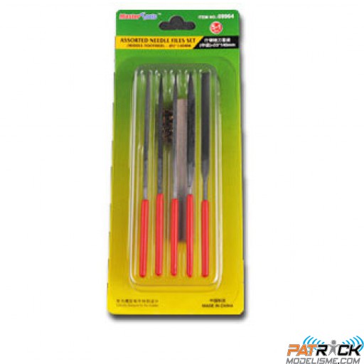 Set de 5 limes fines + brosse métallique Master tools