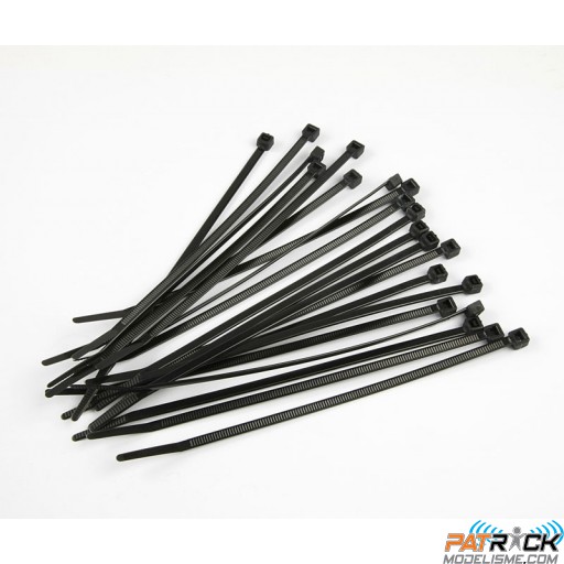 Colliers Nylon noirs taille M (15cm) 10 pièces - Muchmore