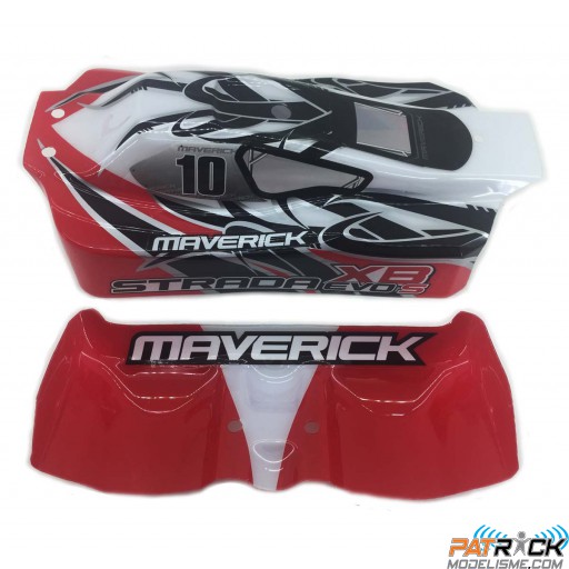 Carrosserie Maverick Strada XB EVO S rouge 1/10e