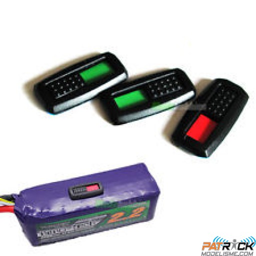 Indicateur manuel de batterie chargée ou pas ( 4 pièces rouge et verte 25x12x3mm)