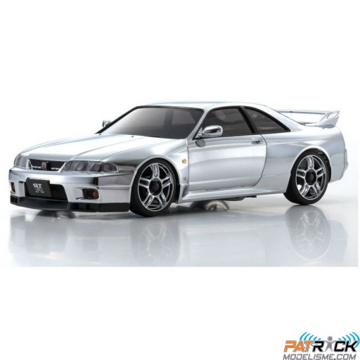 Kyosho Carrosserie AutoScale MA-020S Mini-Z Nissan GT-R R33 V-Spec Chrome 20th Anniversaire