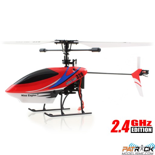 Hélico MONOROTOR SOLO PRO 328 ROUGE 2.4G MODE 1 compatible 2