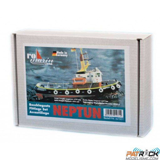 Kit accastillage Neptun Remorqueur ROmarin Krick 1/50e SUR-COMMANDE