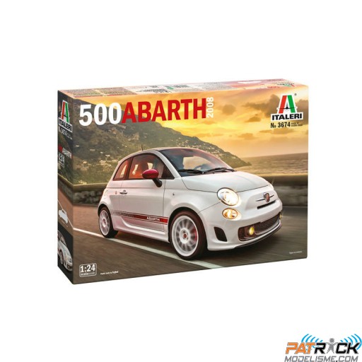 1/24e Italeri Fiat 500 Abarth 2008