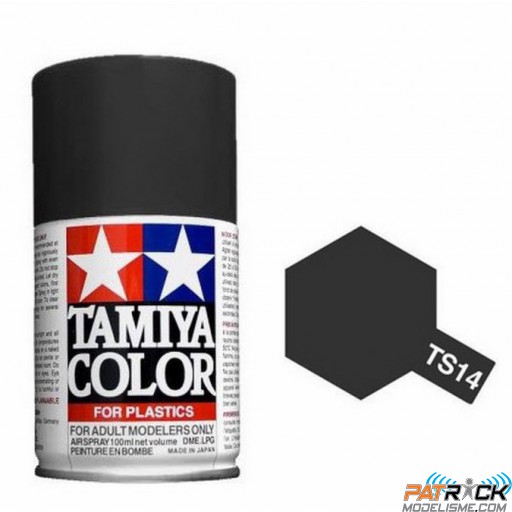 Bombe Tamiya TS-14 noir brillant
