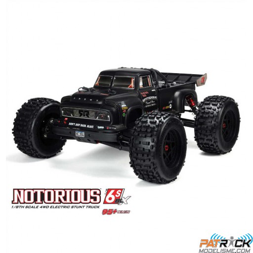 Arrma Notorious 6S BLX Stunt 4WD 1/8 Noir RTR
