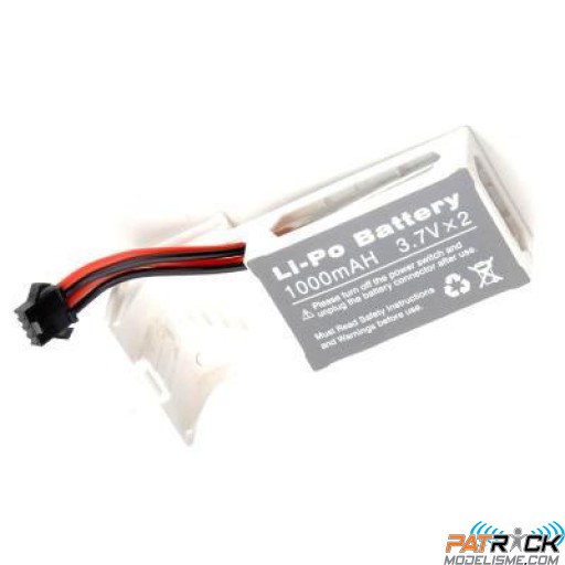 Batterie LiPo MHD Fly 1000mAh 2S blanc pour LARK FPV et Spyrit Expert et Avance