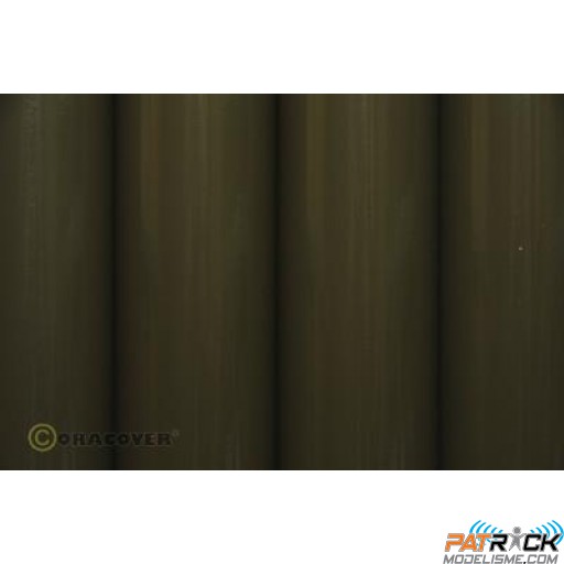 Film Oracover 0,6x2M couleurs standard vert armée