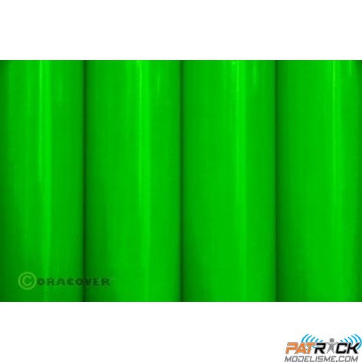 Film Oracover 0,6x2M couleurs fluorescentes vert