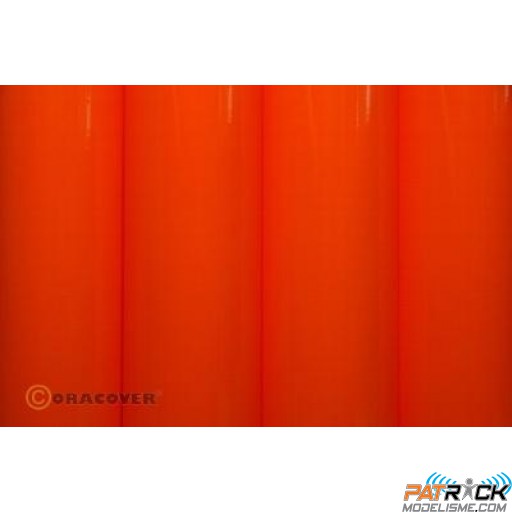 Film Oracover 0,6x2M couleurs fluorescentes orange
