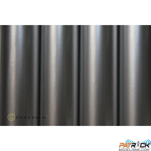 Film Oracover 0,6x2M couleurs standard argent