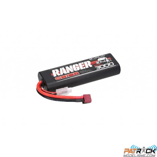 Accu LiPo Team Orion Ranger 3000mAh 2S 7.4v 60C Hardcase Dean