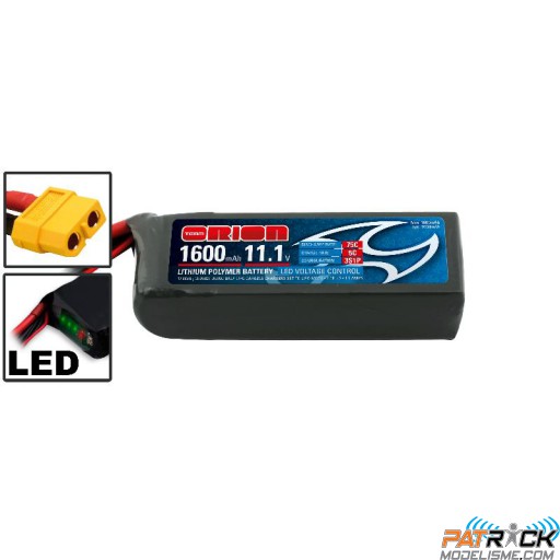 ACCU RACING DRONE LIPO 3S-1600-11.1V-75C XT60