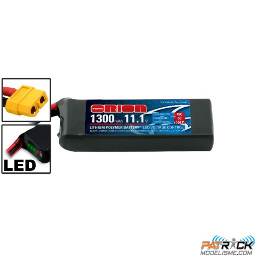 ACCU RACING DRONE LIPO 3S-1300-11.1V-75C XT60