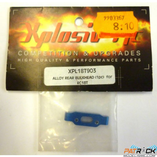 Alloy rear bulkhead ALU bleu – RC18T
