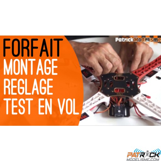 Forfait main d'oeuvre: montage, soudure, réglage et test en vol DJI F550 + Zenmuse H3-3D-4D
