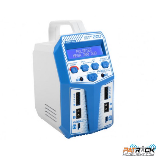 Chargeur Pulsetec Mega 200 Duo AC/DC 2x100 Watt 12A