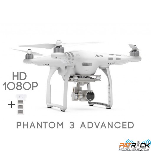 ∆ Dji PHANTOM 3 ADVANCED RTF + 2ème batterie