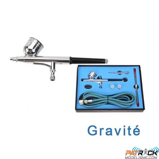 Aérographe double action par gravité Fengda