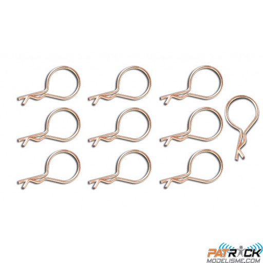 Clips de carrosserie 1/10 a œillet (x10)