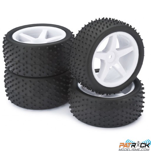 Roues MHDpro Buggy DIRT Blanc 1/10 de MHDPRO